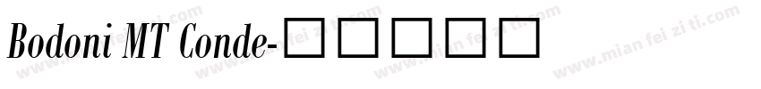 Bodoni MT Conde字体转换